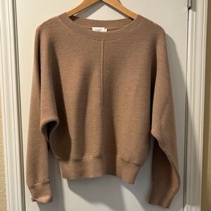 The Reset Cozy Tan Crew Neck Sweater